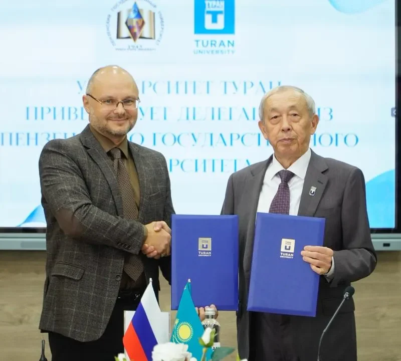 Meeting with Representatives of Penza State University at Turan University: A New Stage of International Cooperation